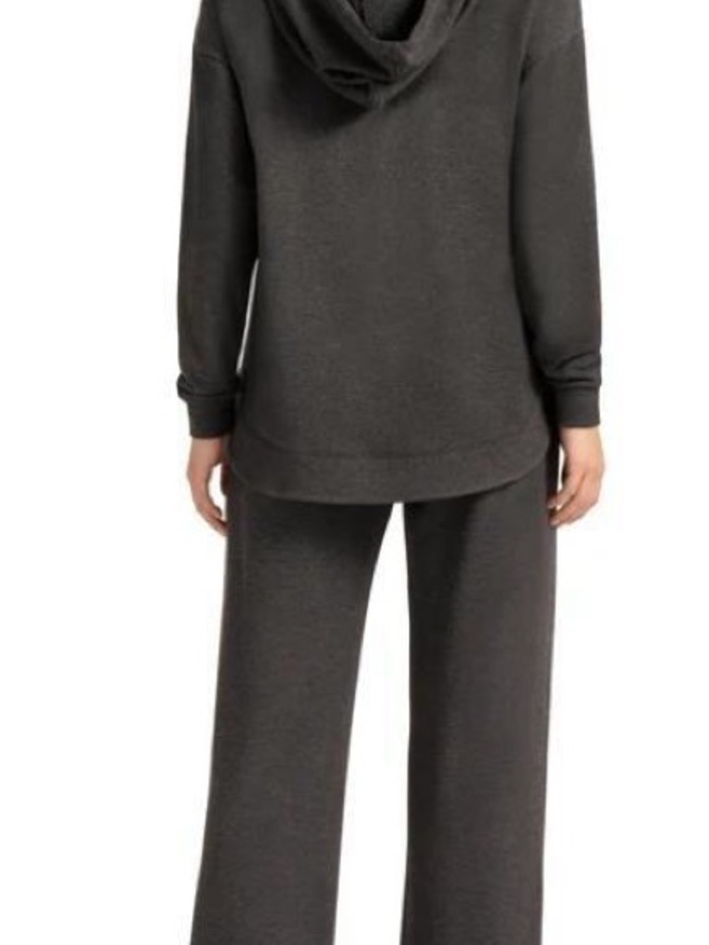Max Mia Womens Lounge Set Gray Hoodie Pants 2-Piece Fleece Soft Relaxed Fit - Picture 3 of 5